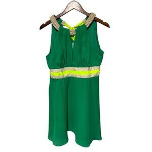 Judith March Sleeveless Dress Green Size Large